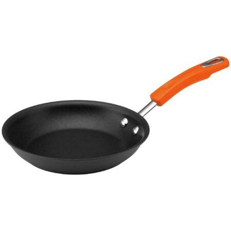 RACHAEL RAY 8.5 in. Open Skillet Rubberized Handle - Orange 87386